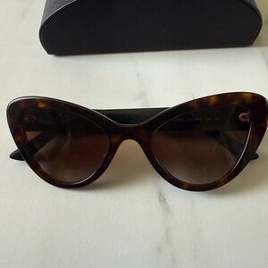 Prada Brown Cat-Eye Sunglasses